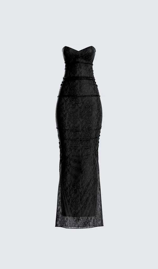 Black Lace Maxi Dress