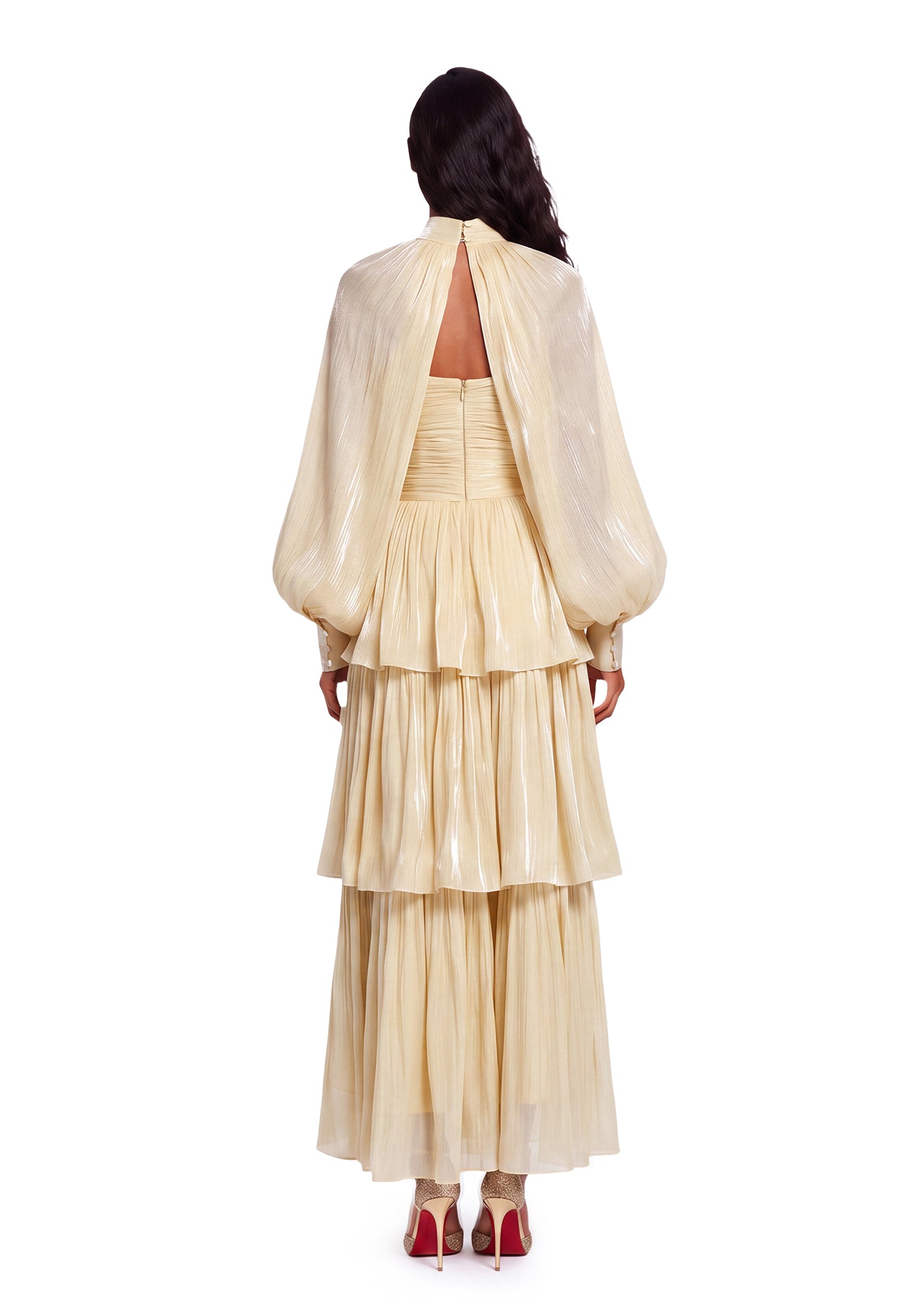 Wald Strapless Maxi Dress In  Yellow