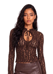 Midikleid in A-Linie mit Blumenmuster und Laternenärmeln