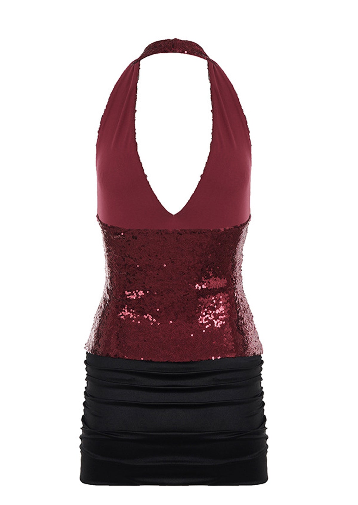 Gaetana Halter Neck Sequin Mini Dress