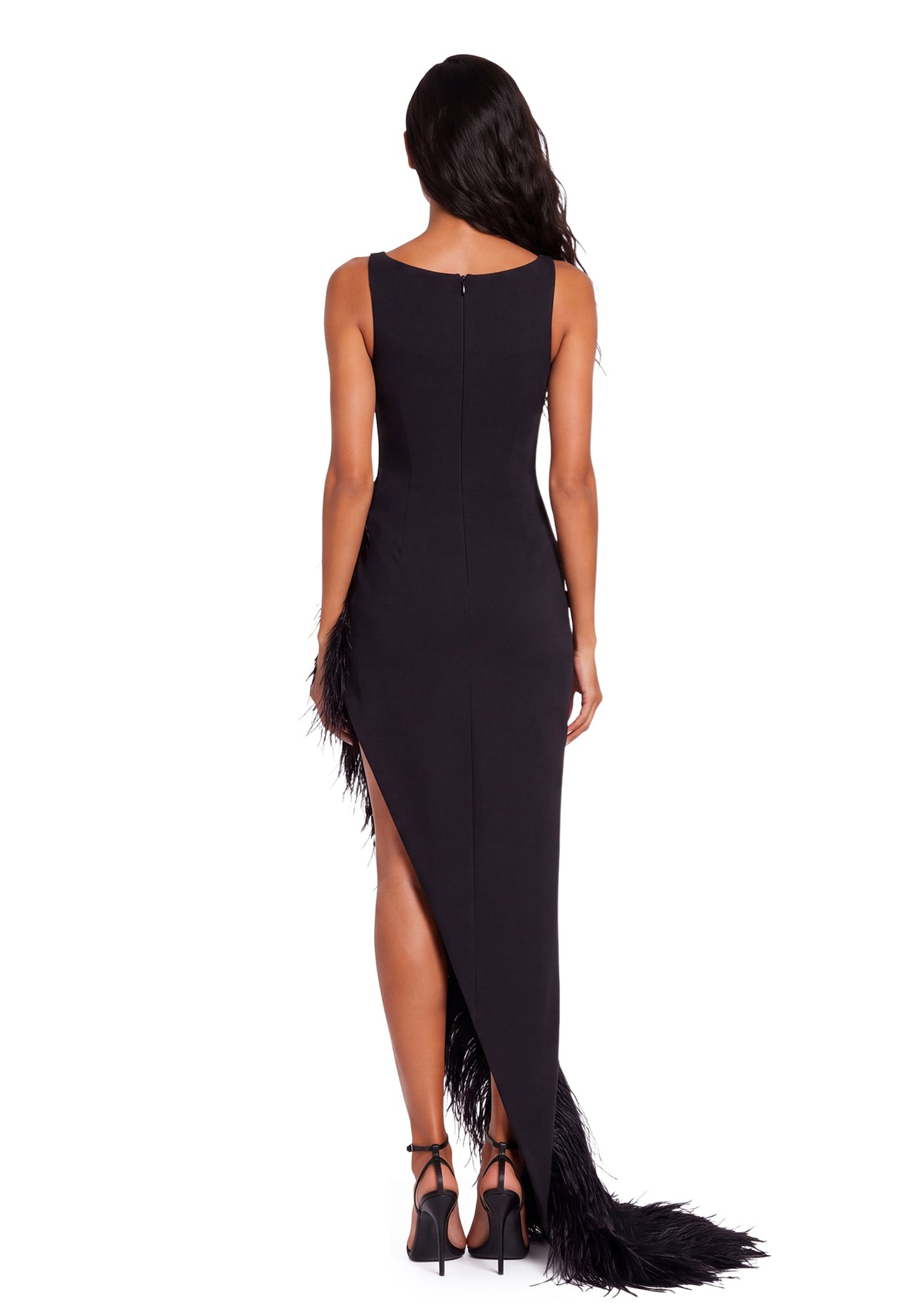 Ebba Sleeveless Tassel Maxi Dress In Black
