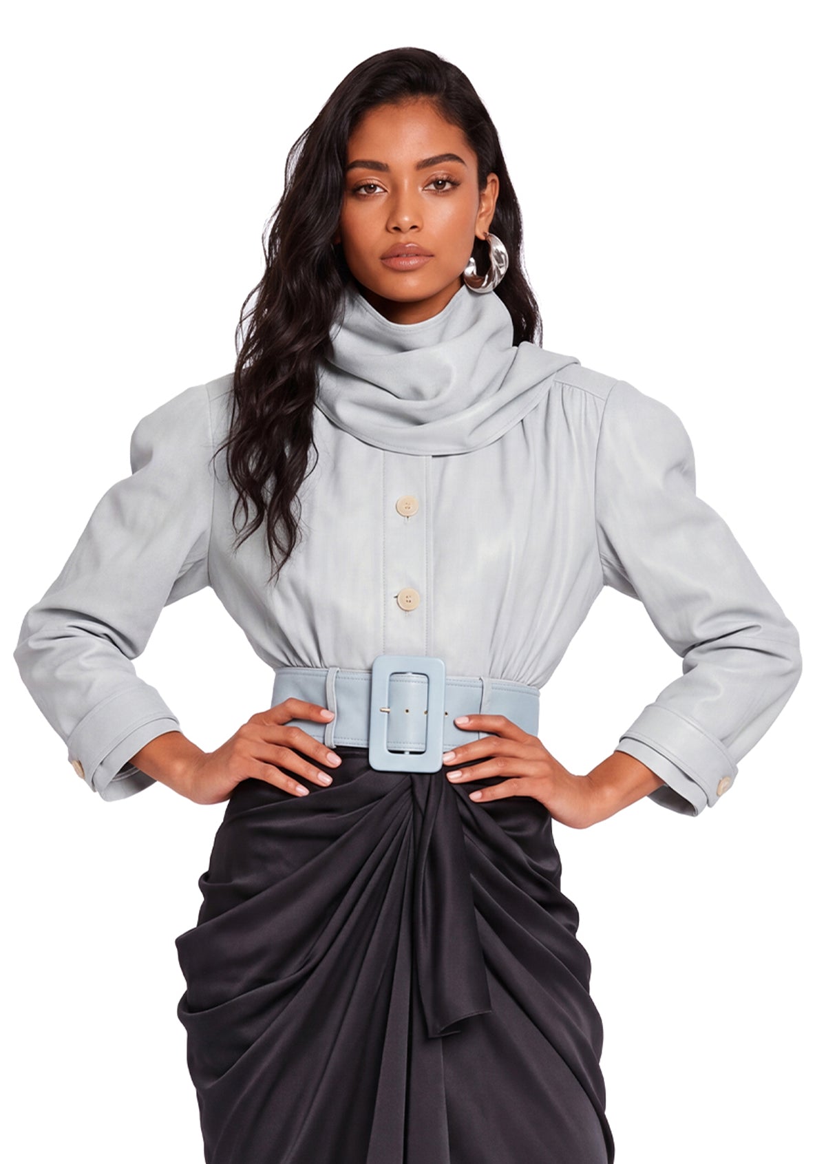 Balaniki Cropped Long Sleeve Jacket
