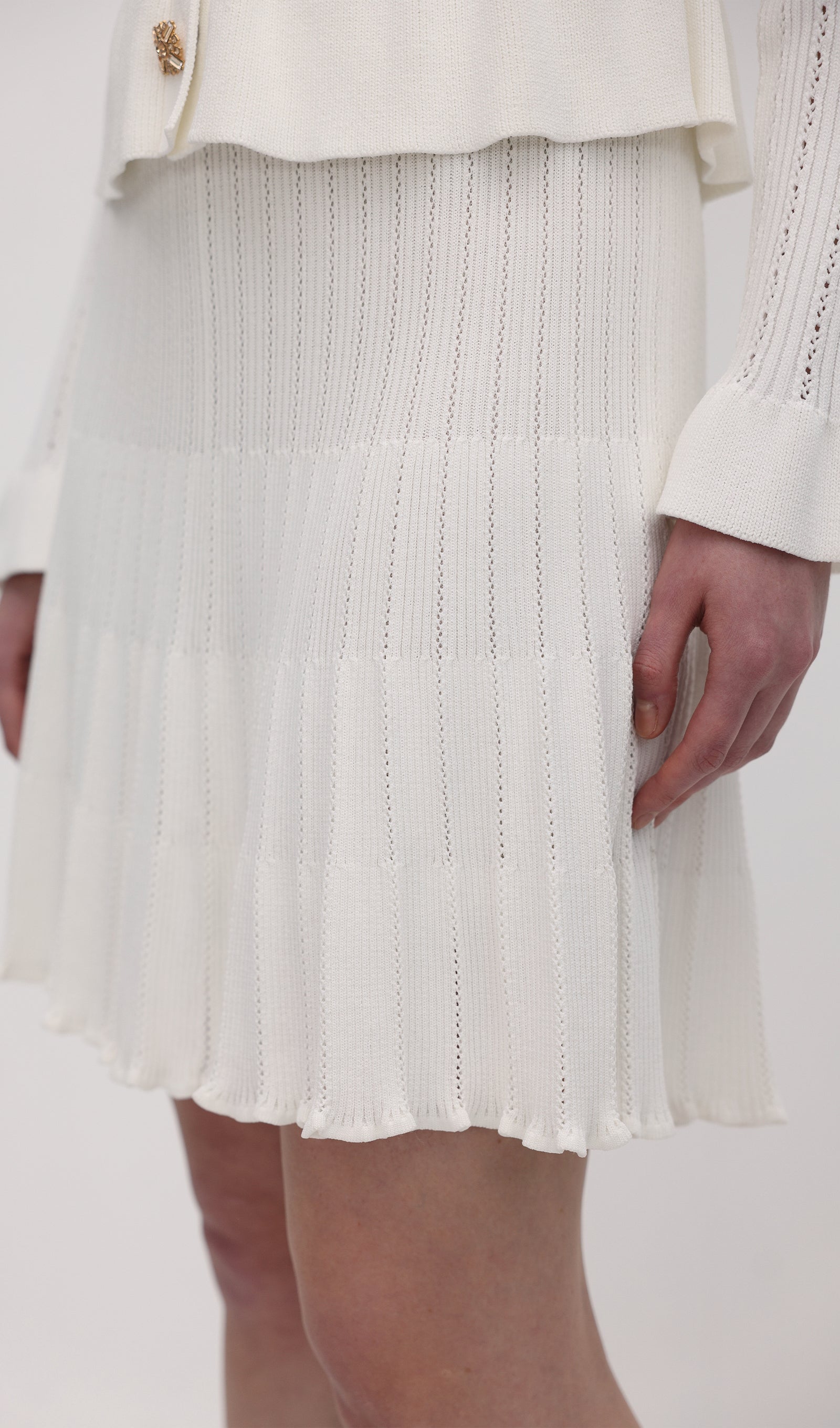 Midikleid in A-Linie mit Blumenmuster und Laternenärmeln