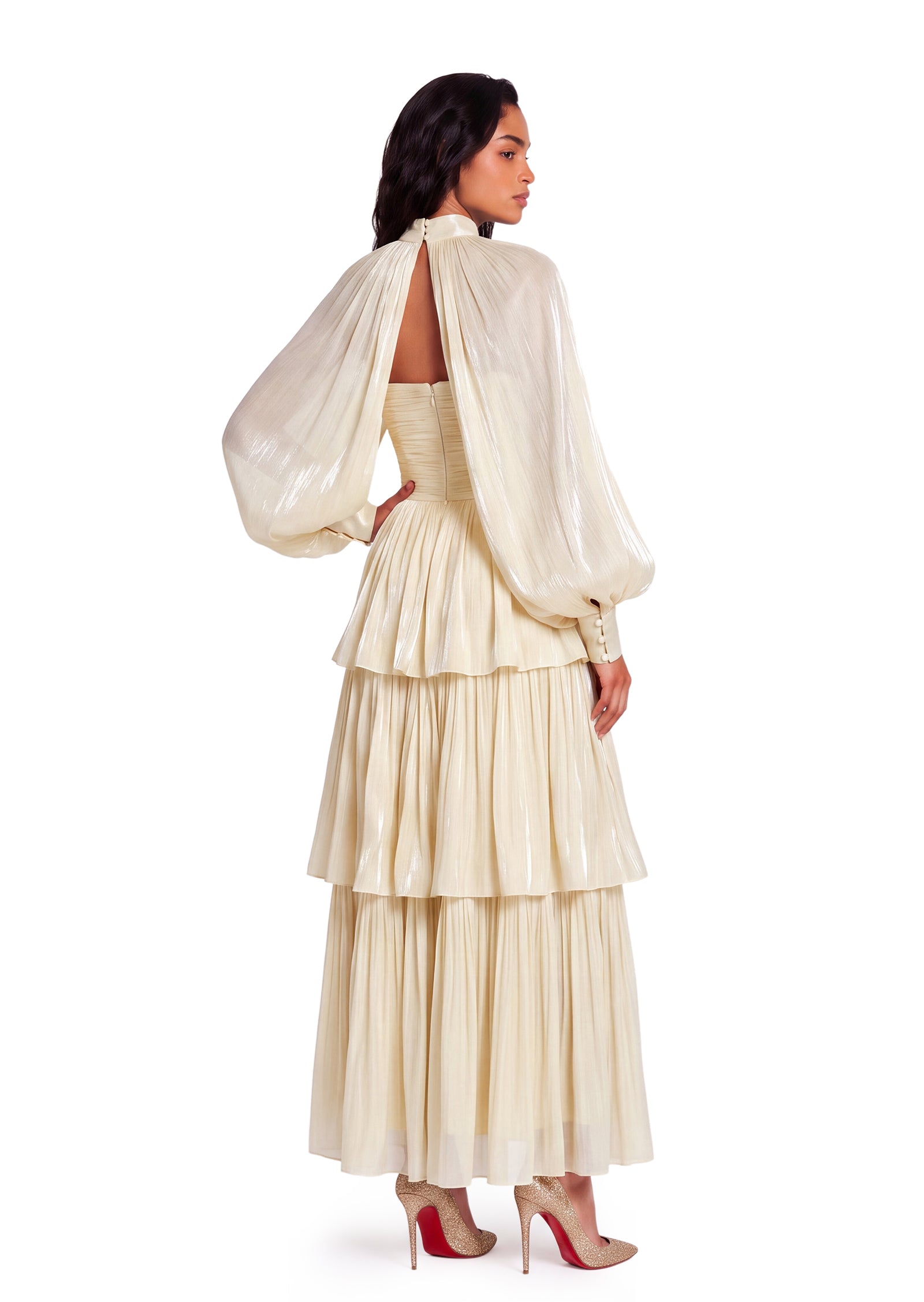 Wald Strapless Maxi Dress In  Yellow