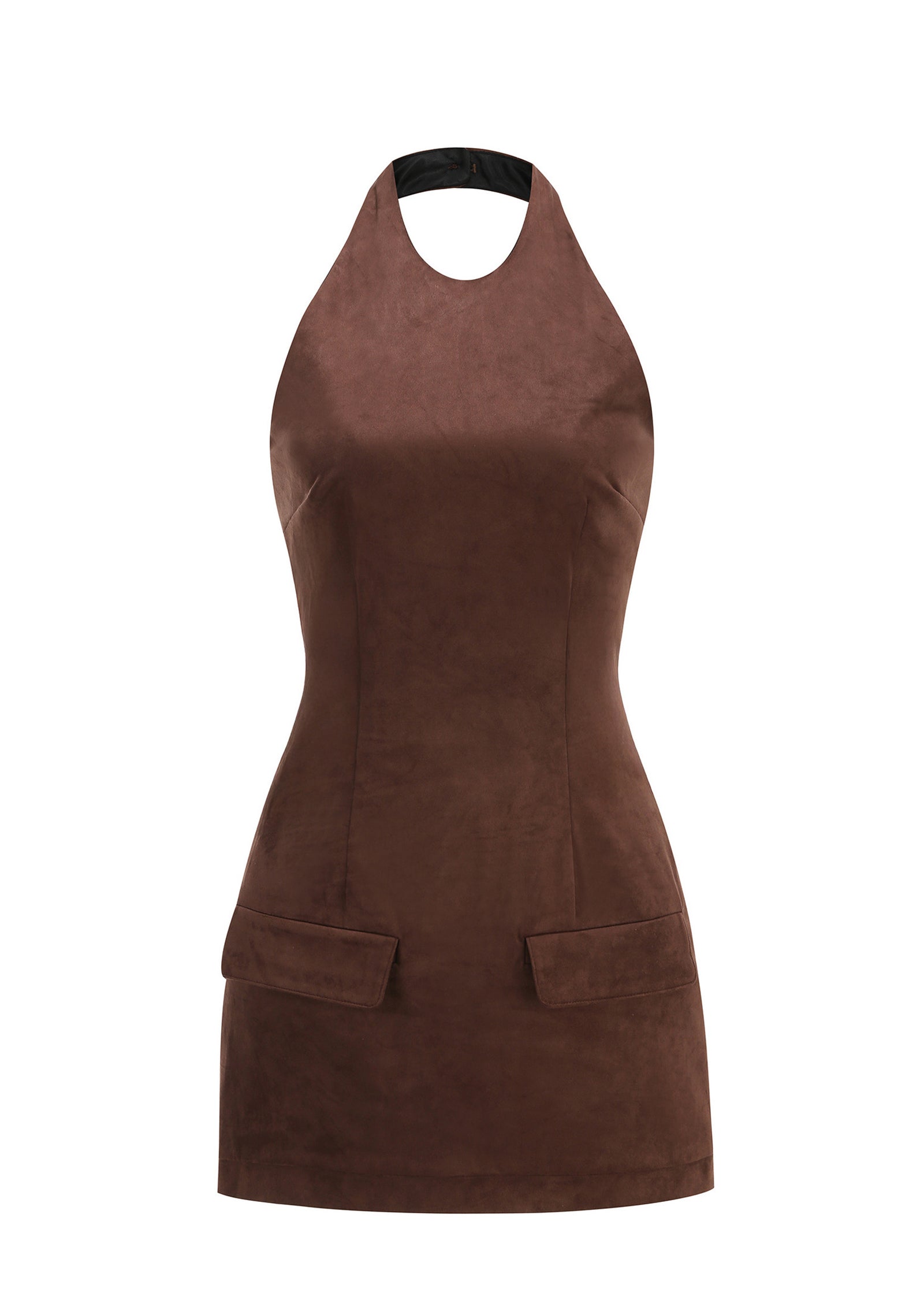 Zakwani Sleeveless Halter Neck Mini Dress