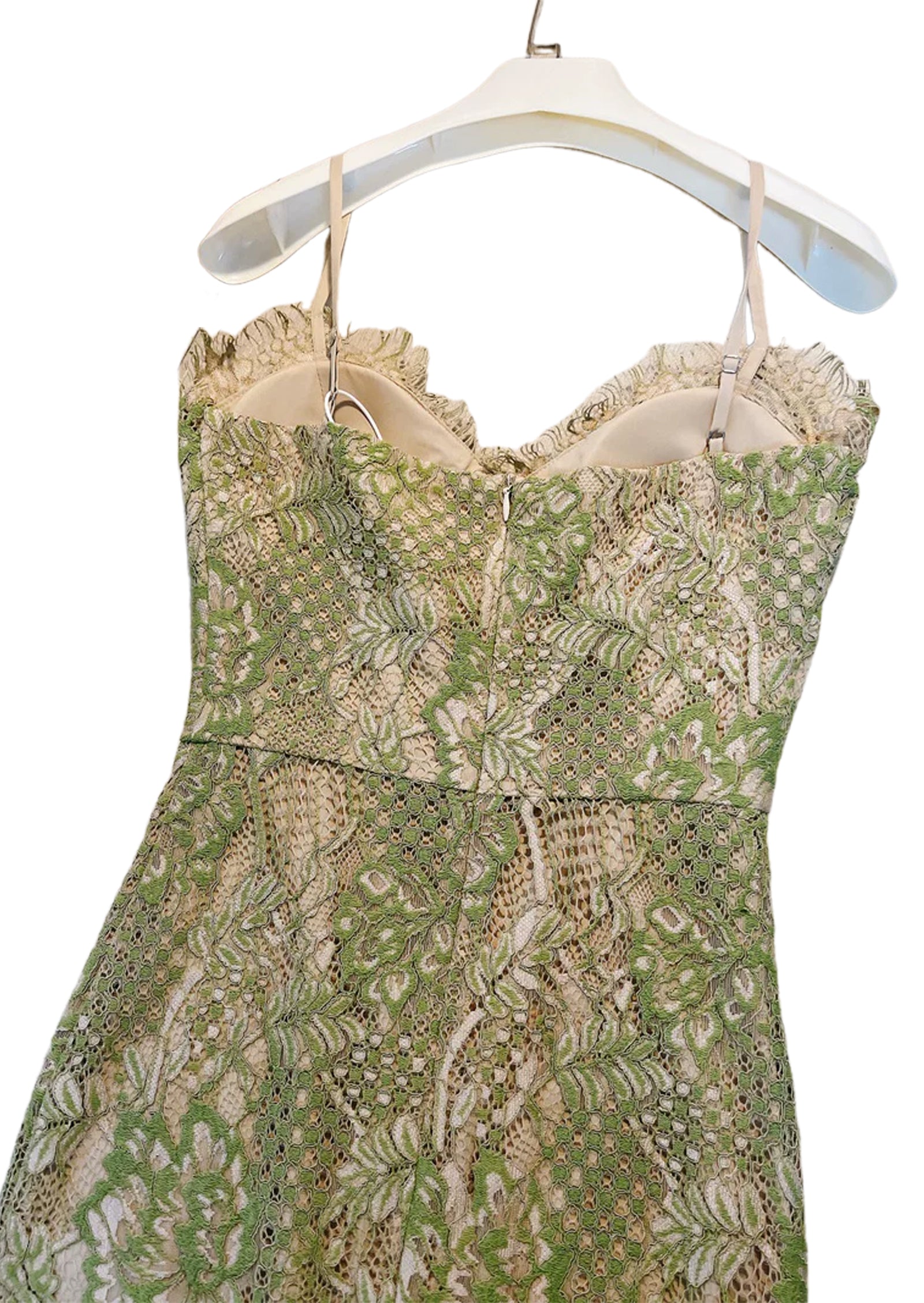 Midikleid in A-Linie mit Blumenmuster und Laternenärmeln