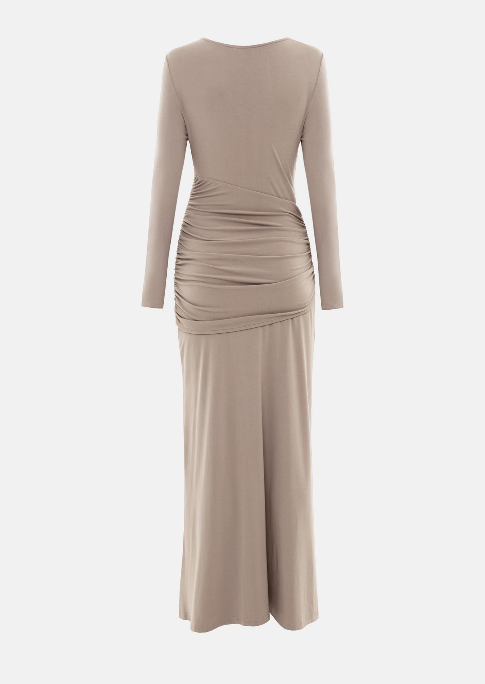 Midikleid in A-Linie mit Blumenmuster und Laternenärmeln