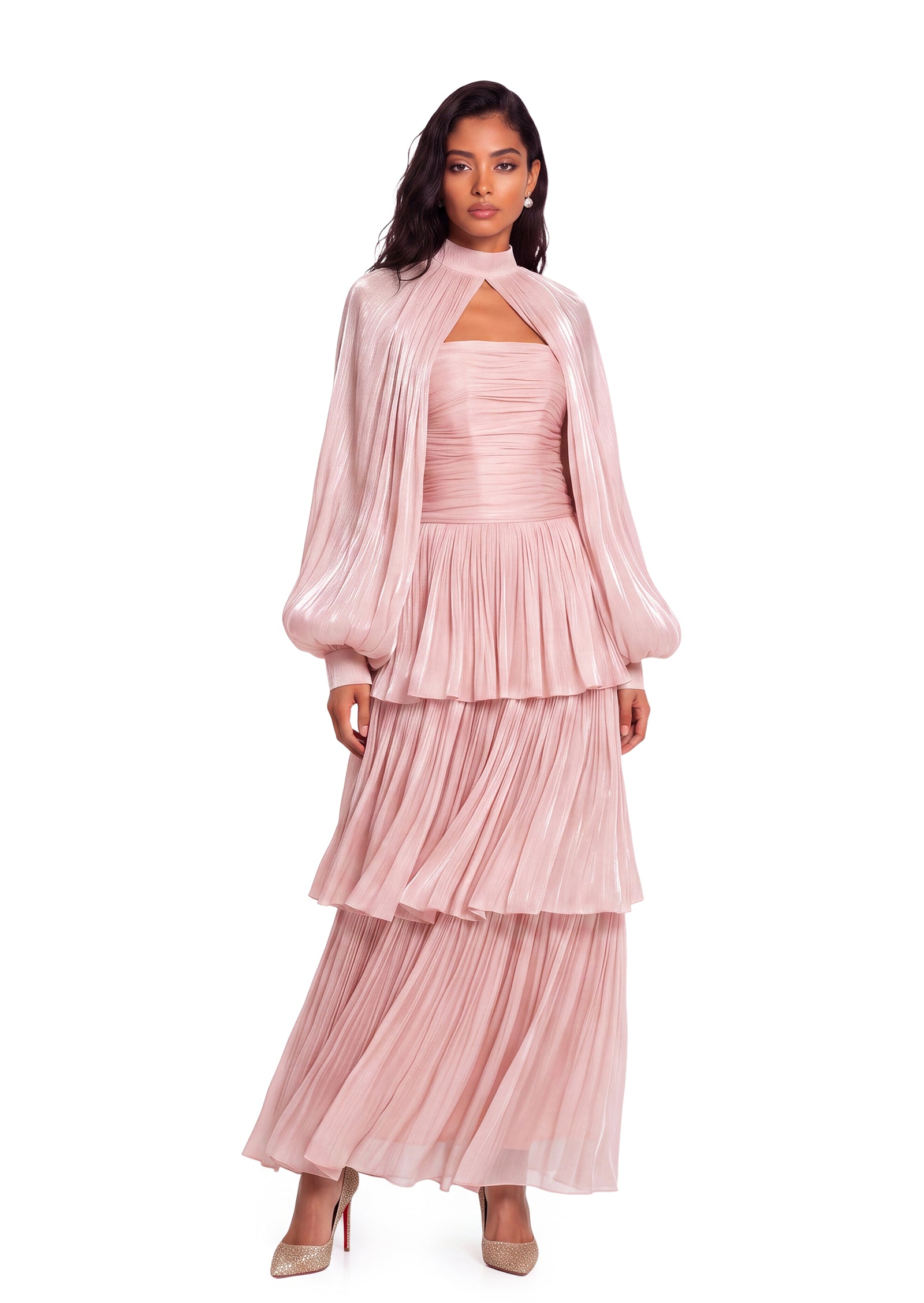 Wald Strapless Maxi Dress In  Pink