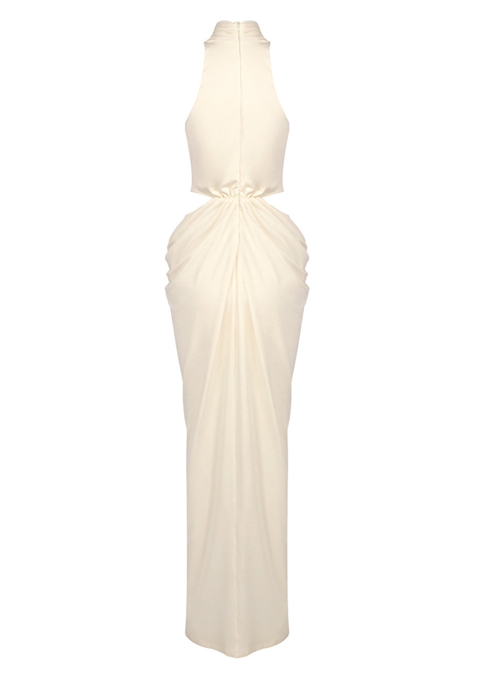 Midikleid in A-Linie mit Blumenmuster und Laternenärmeln