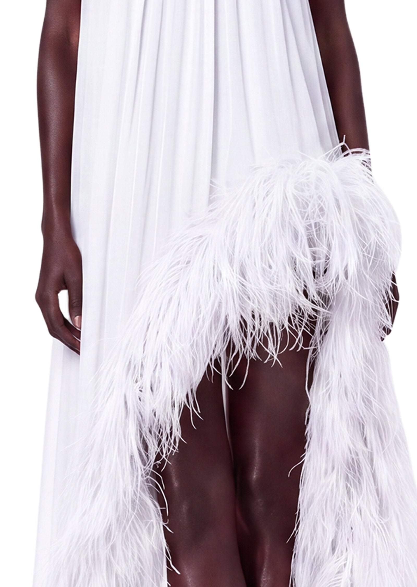 Leola Halter Neck Sleeveless Maxi Dress In White