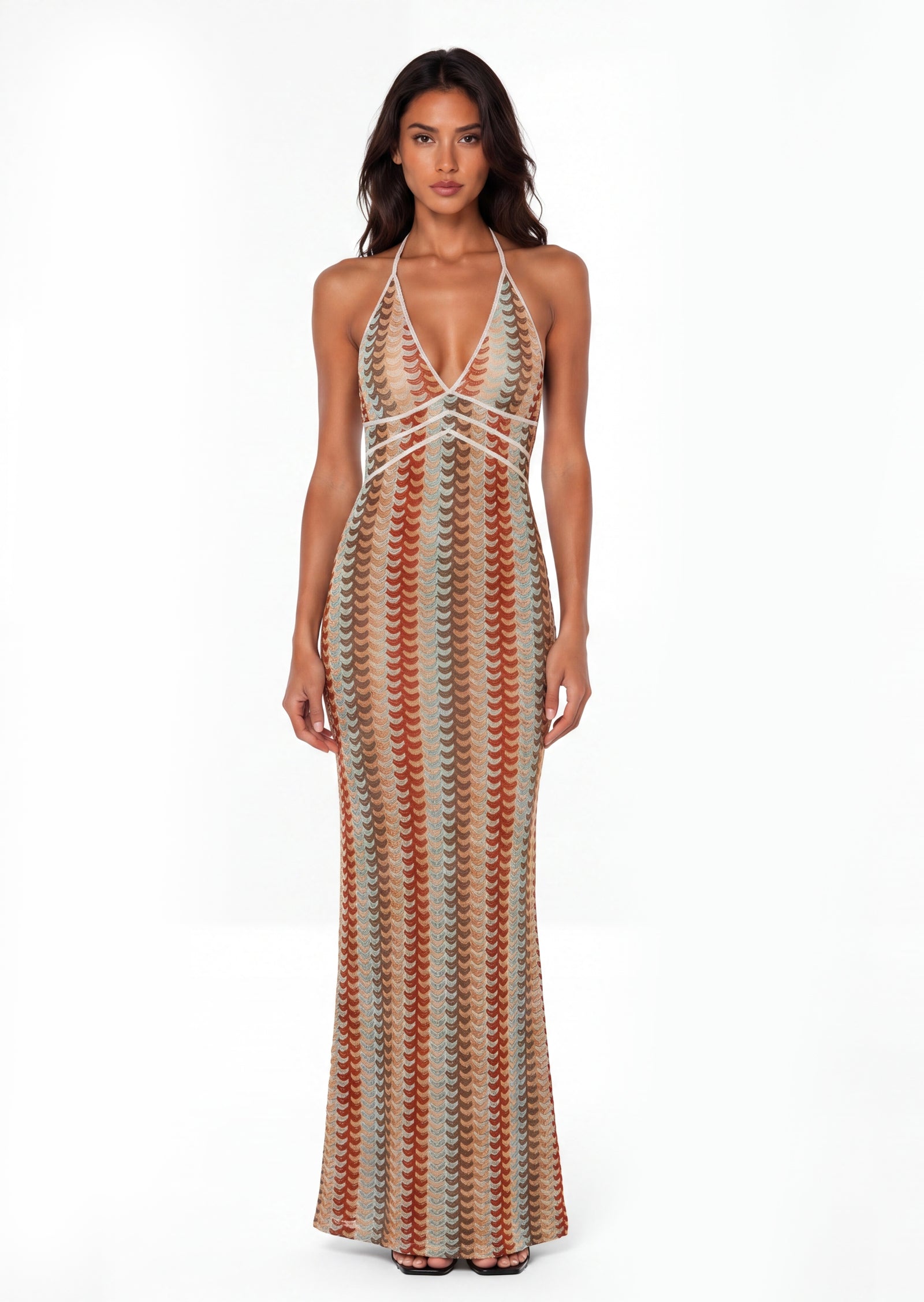 Alexis Crochet Halter Maxi Dress