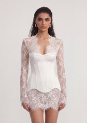 Angelina Lace Mini Dress With Corset