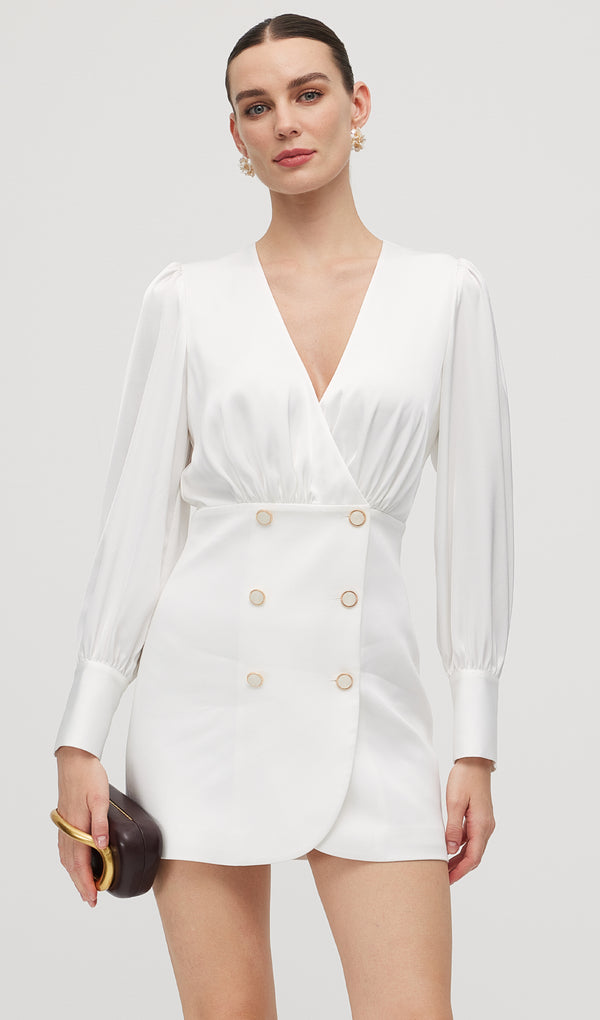 Combo With Wrap Bodice Mini Dress