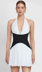 Contrast Corset Mini Dress