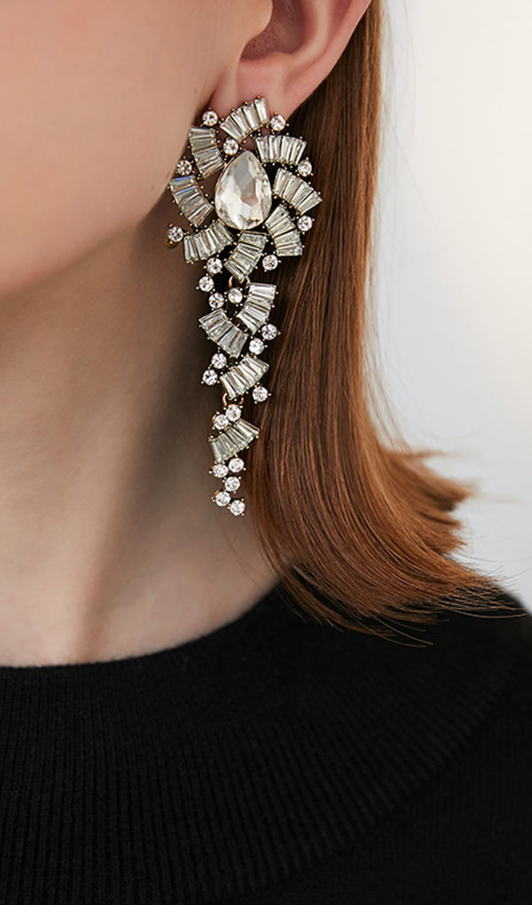 Rhinestone Dangle Drop Earrings