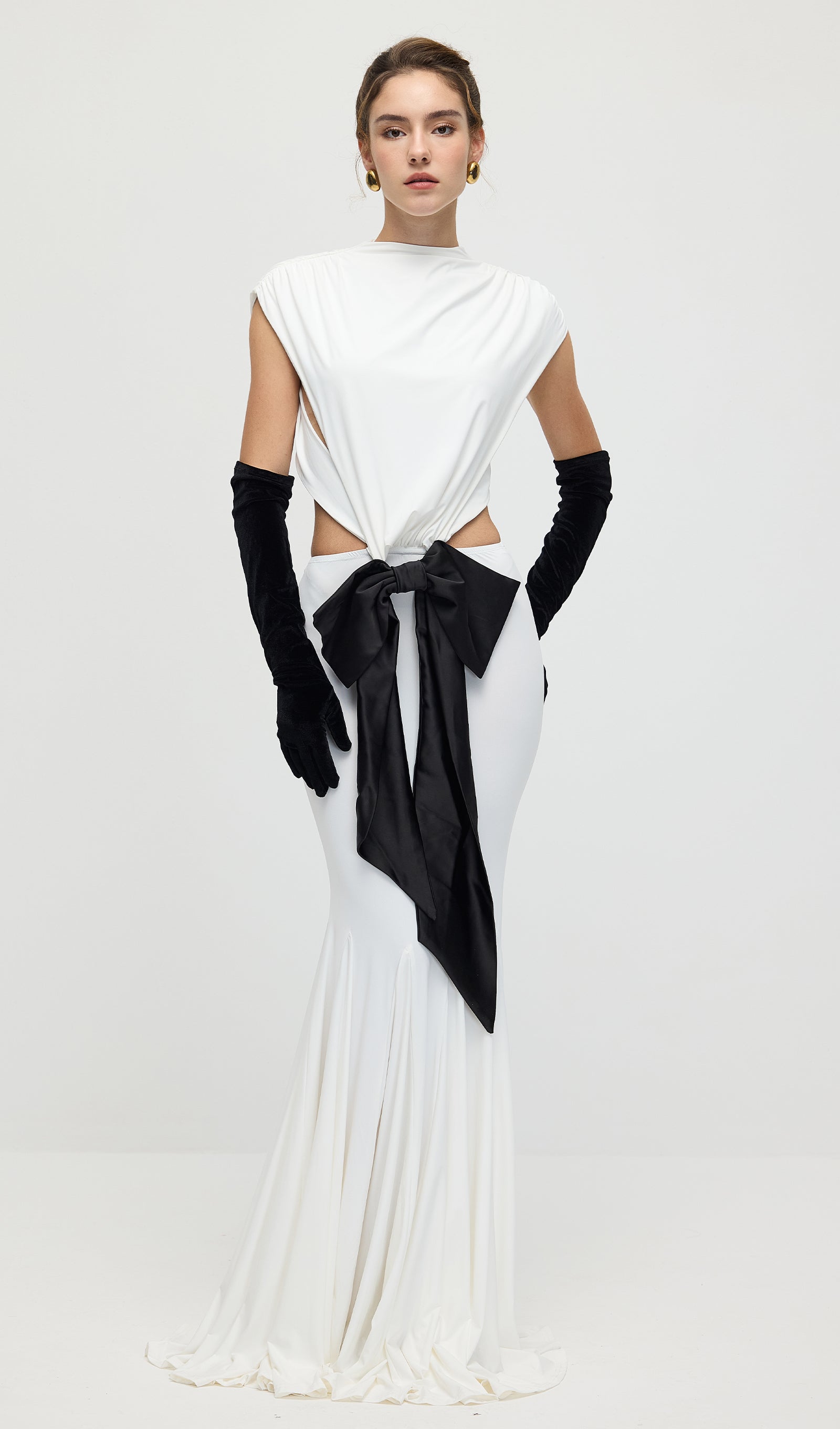 Jersey  Cut Out Detail Maxi Dress
