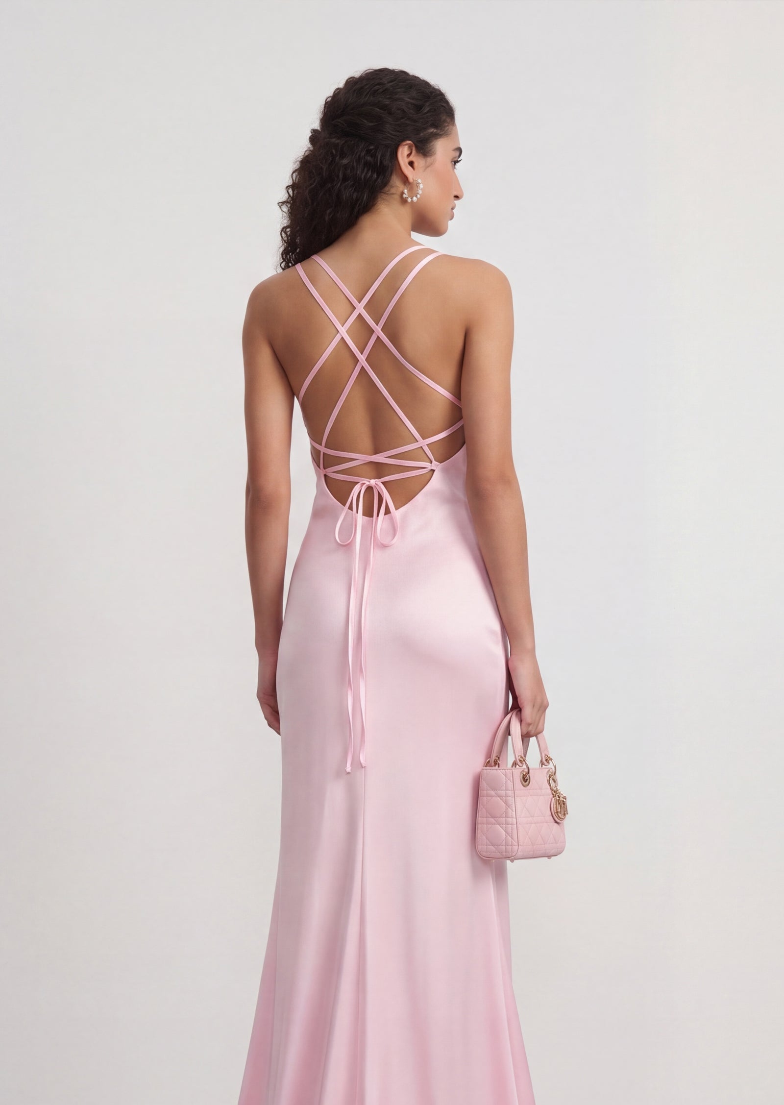 Midikleid in A-Linie mit Blumenmuster und Laternenärmeln