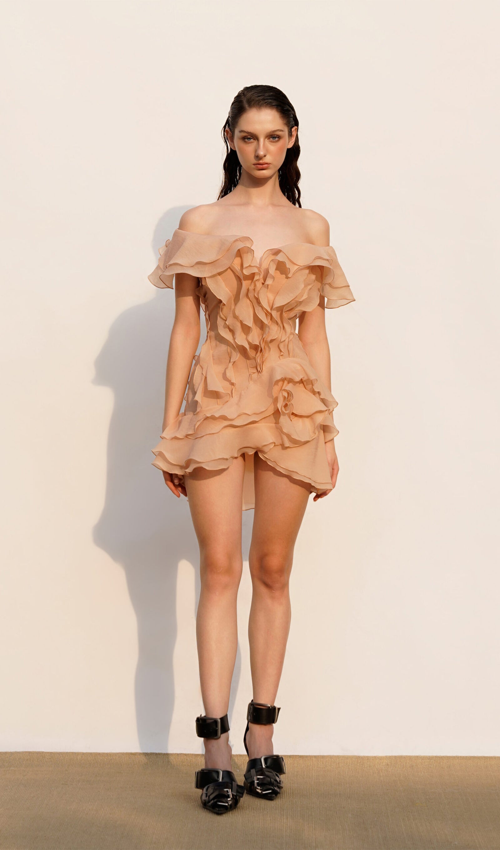 Layered Ruffled Mini Dress