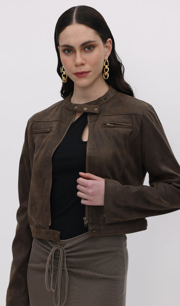 Moto Jacket Chocolate