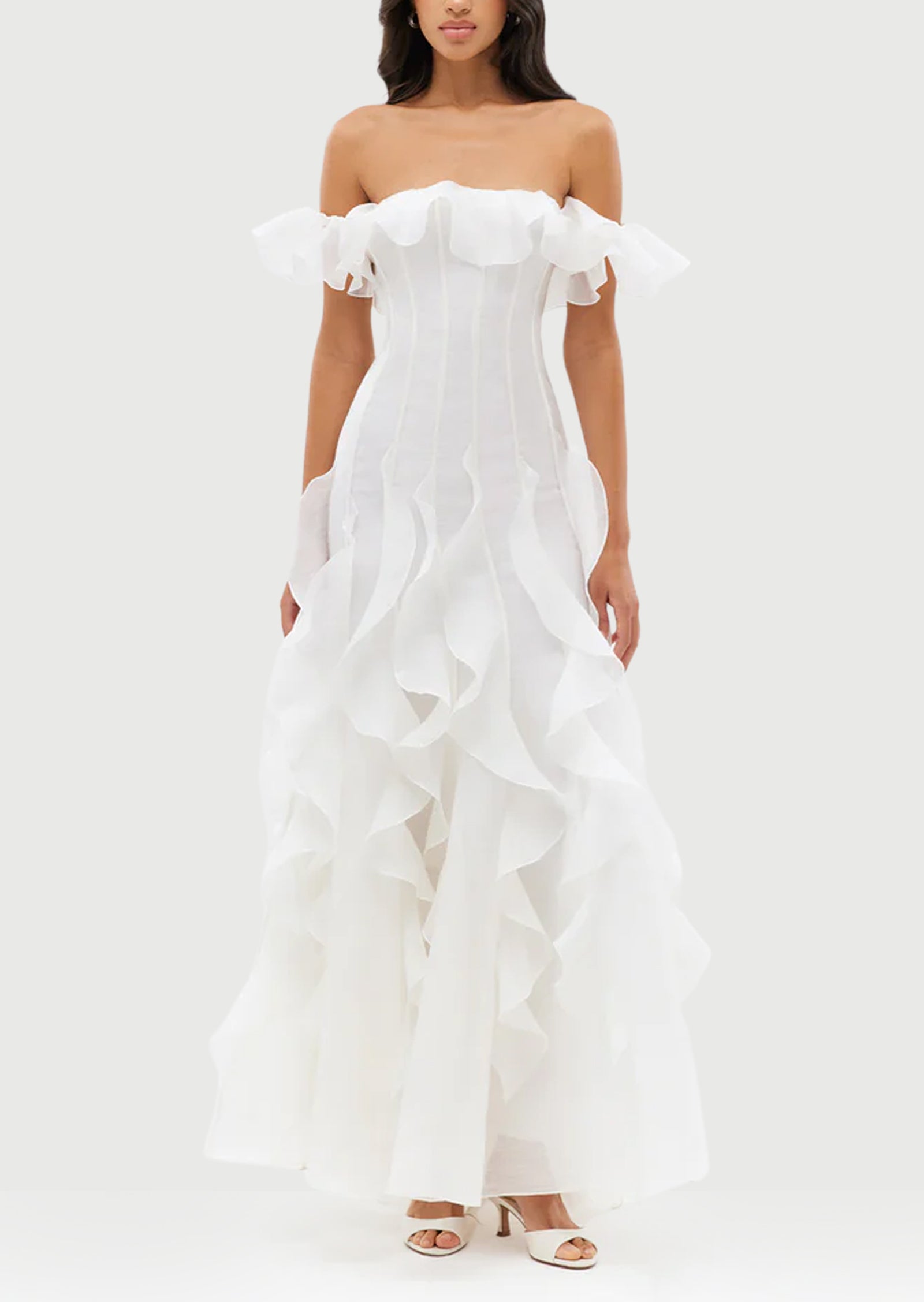 فستان قصير بقميص مزين بدانتيل صناعي 