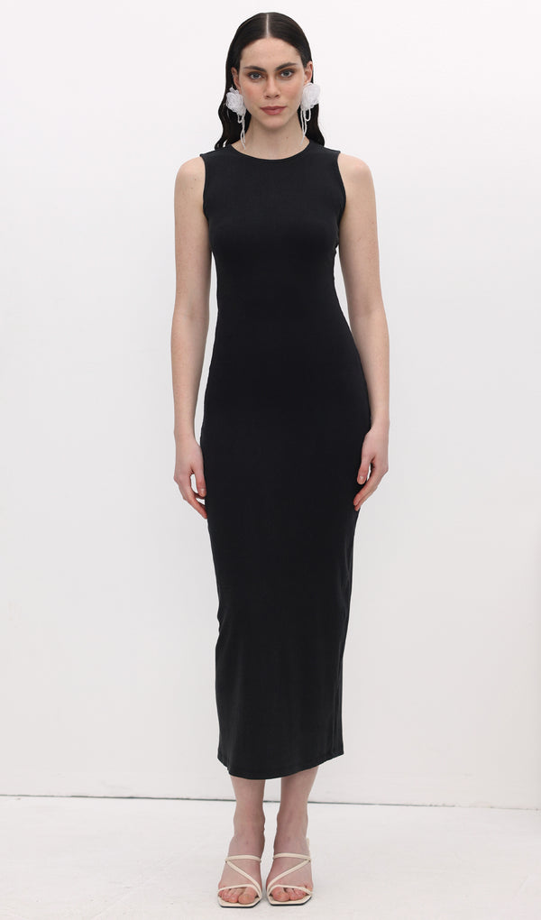 Ribbed Bodycon Midi Dress