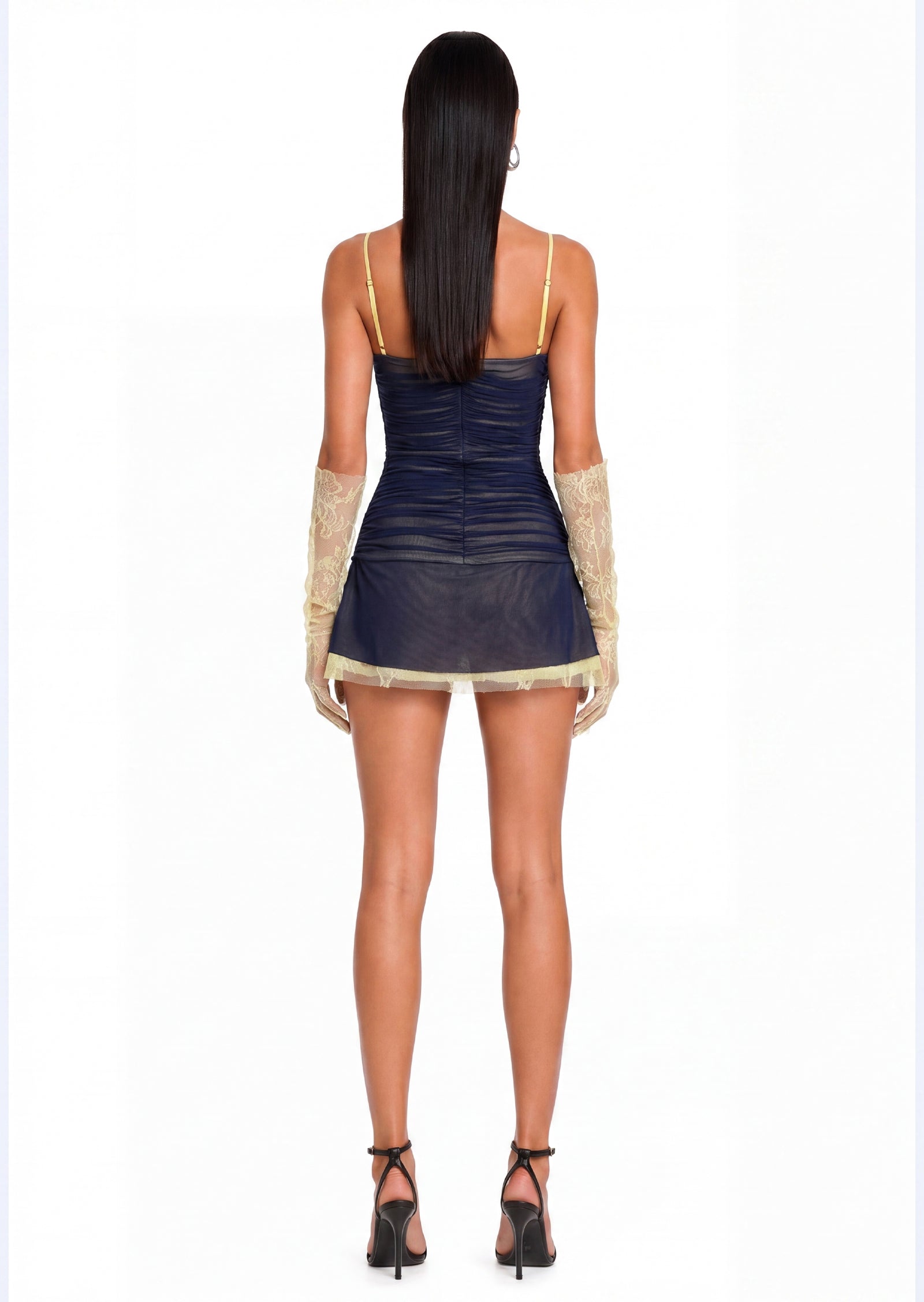 Bernie Stretch Mesh Mini Dress