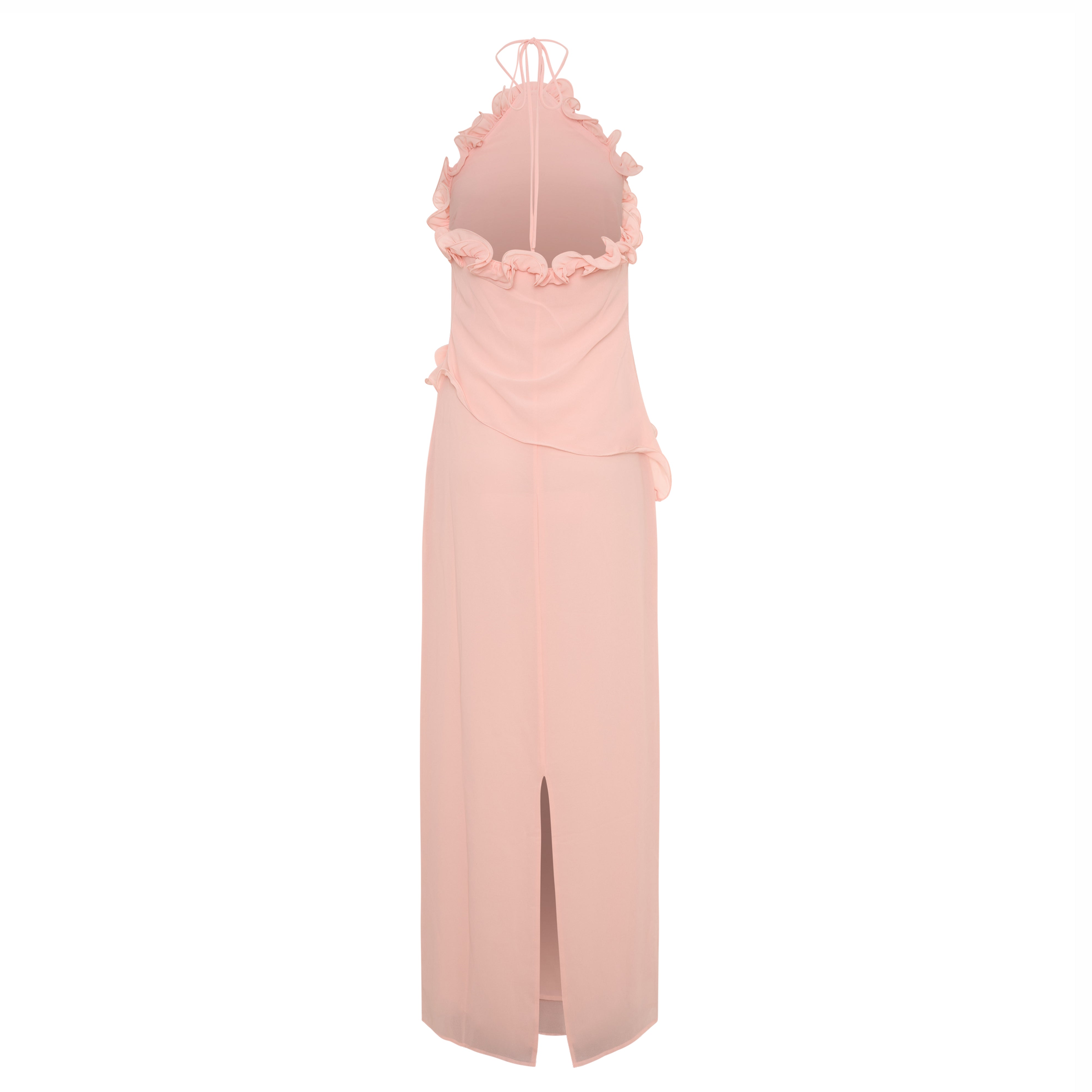 Midikleid in A-Linie mit Blumenmuster und Laternenärmeln