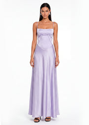 Midikleid in A-Linie mit Blumenmuster und Laternenärmeln