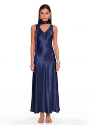 Midikleid in A-Linie mit Blumenmuster und Laternenärmeln
