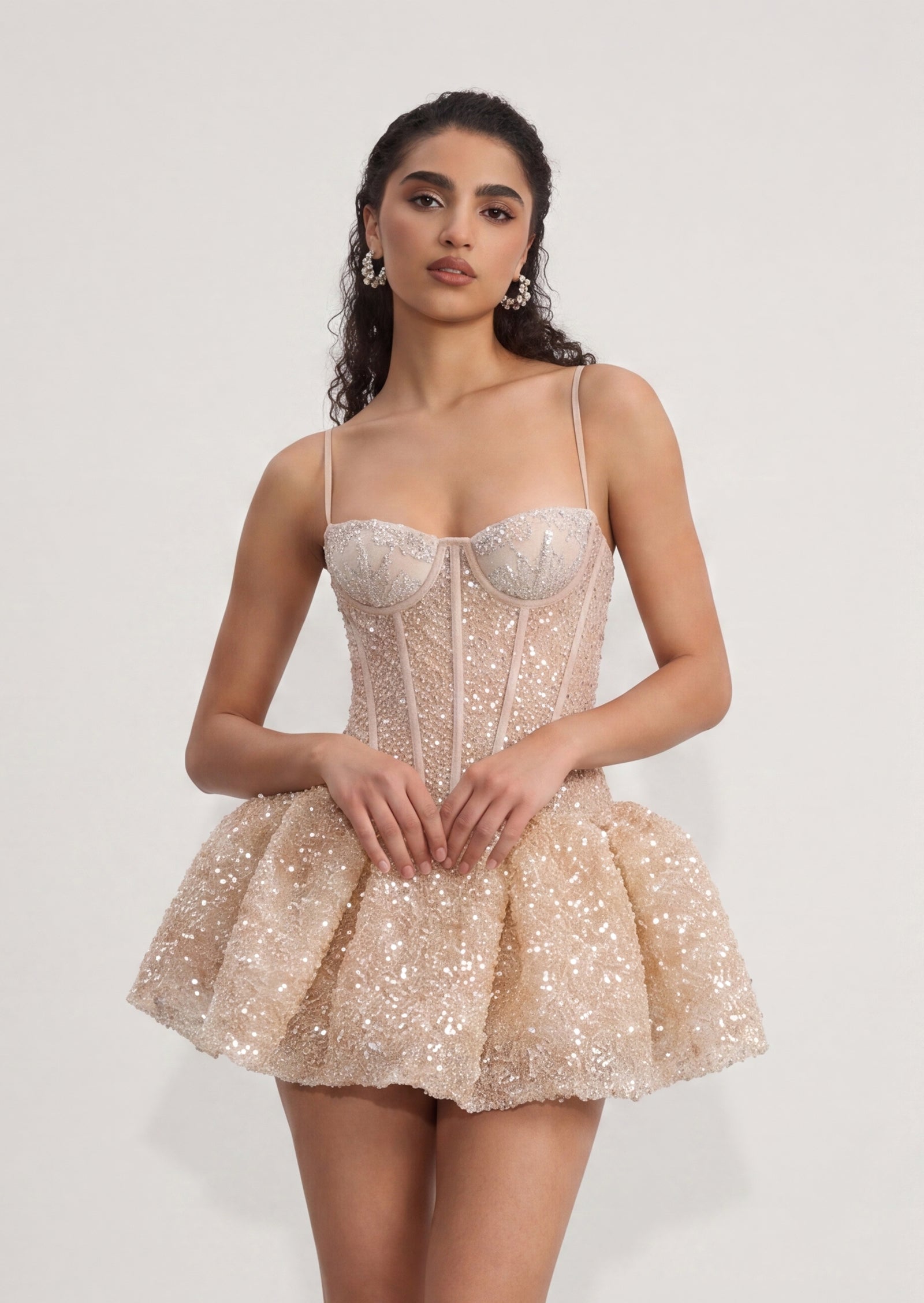 Angelique Sequined Mini Dress