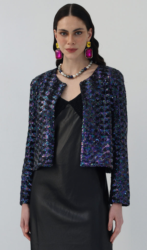 Sequined Embellished Jacket