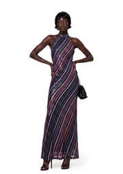 Missoni Sequined Striped Open Back Maxi Dress