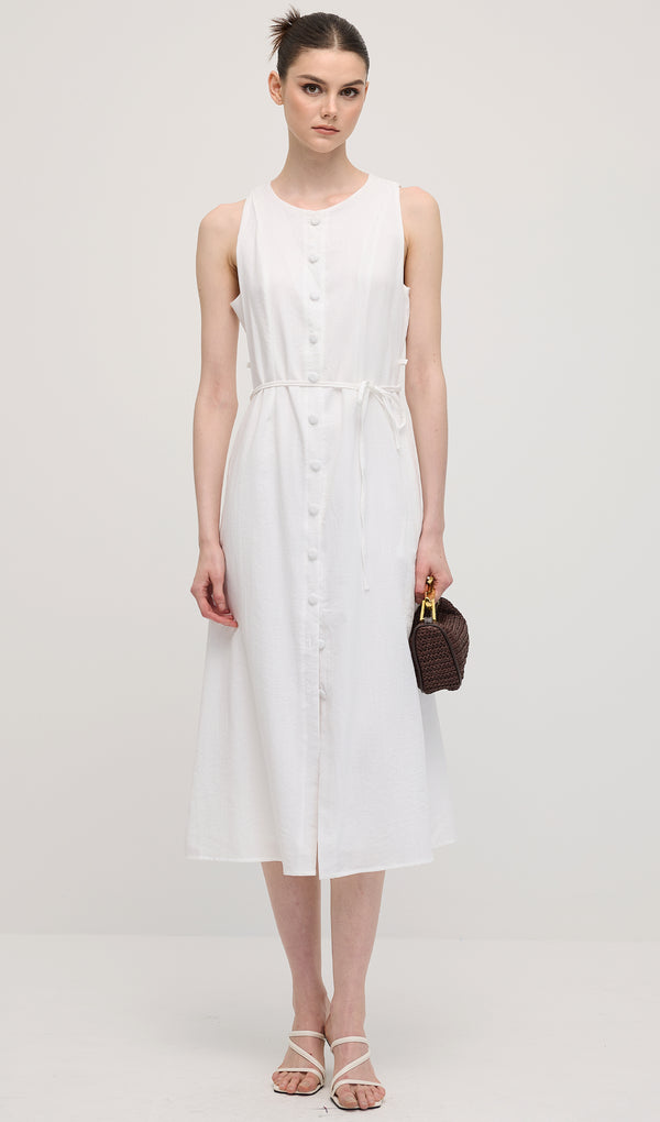 فستان ماكسي من الساتان 