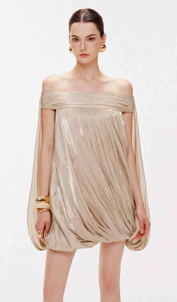 Midikleid in A-Linie mit Blumenmuster und Laternenärmeln