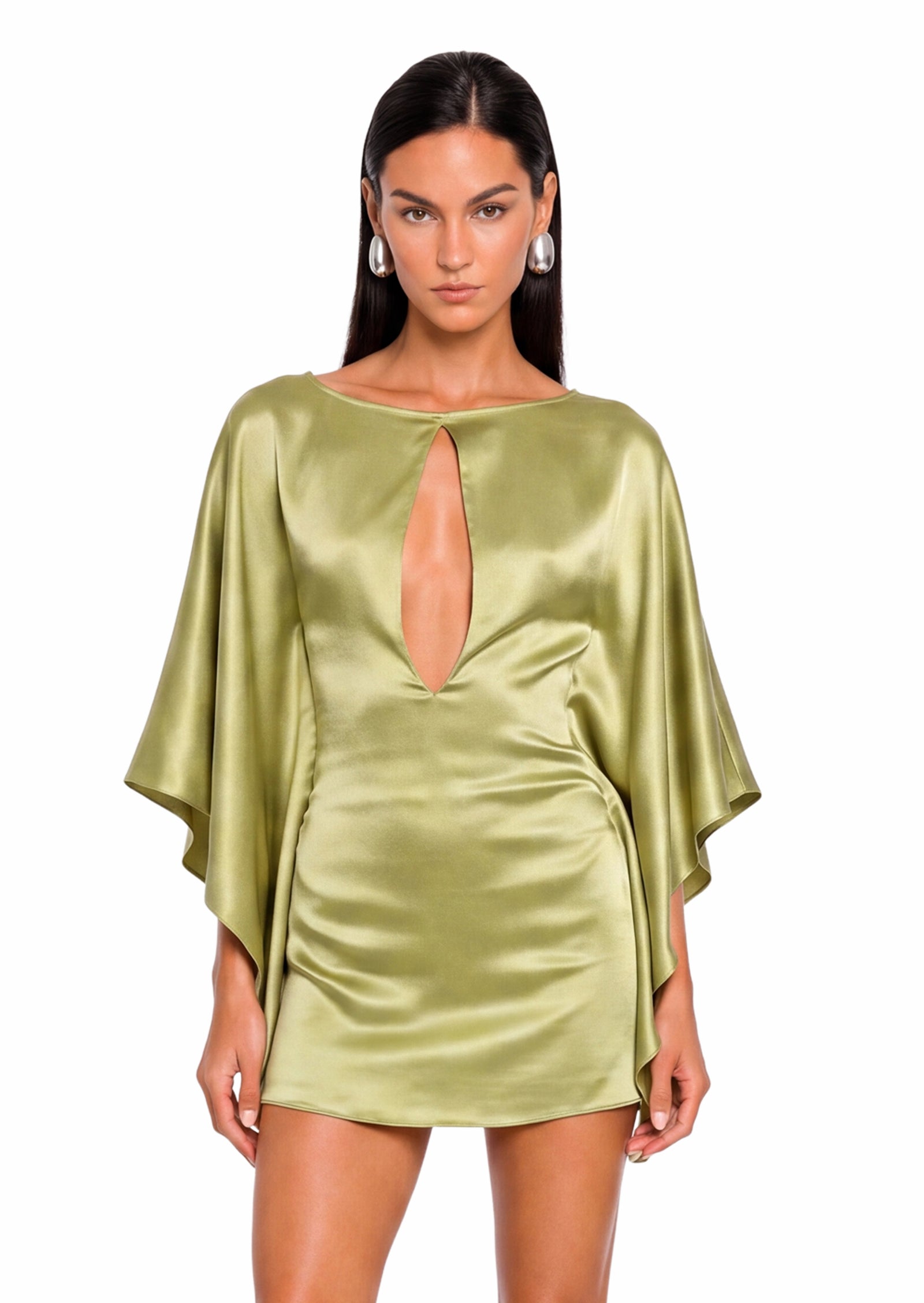 Padgett Cut-Out Mini Dress With Flowy Sleeves