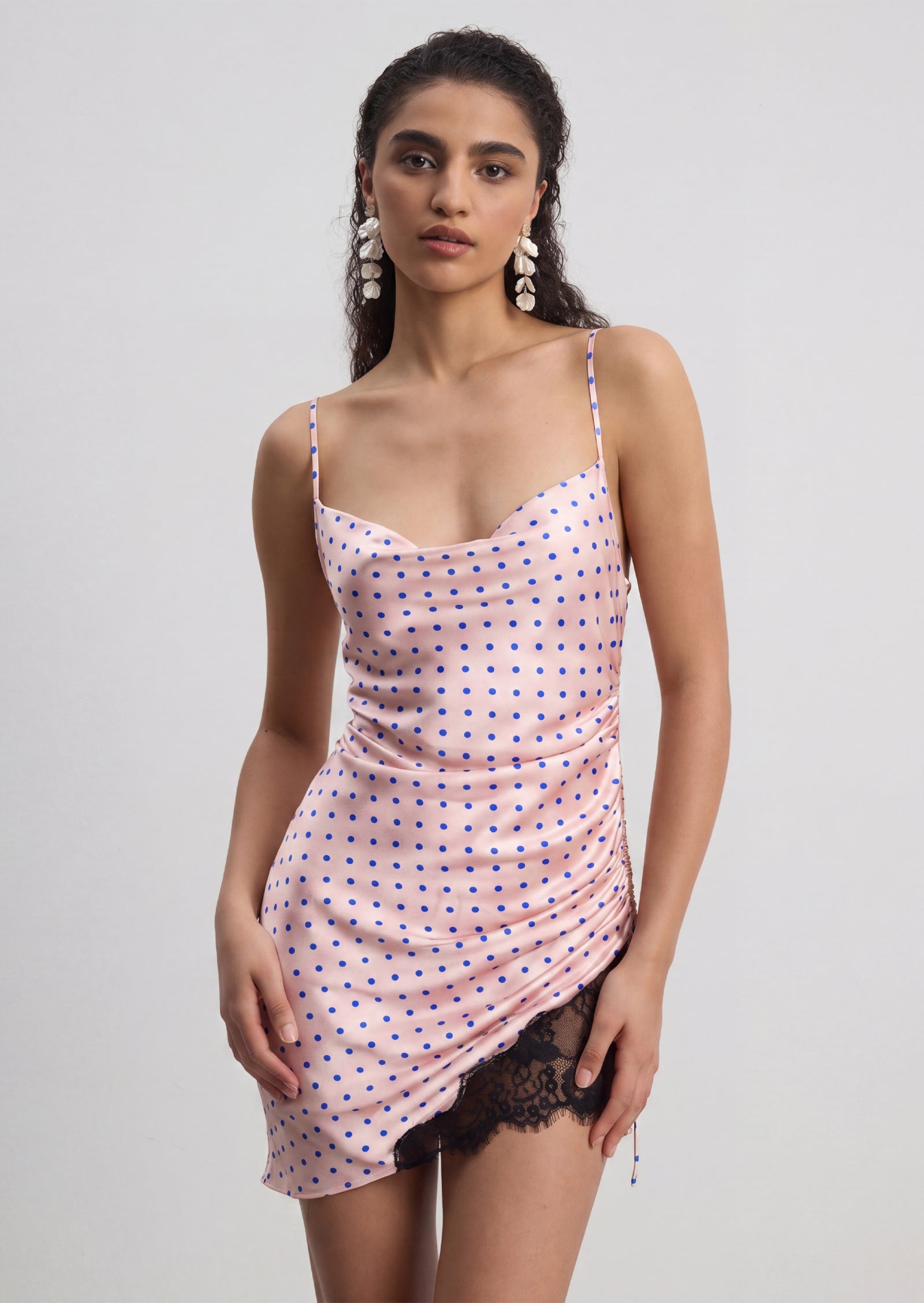 Elodie Ruched Mini Dress