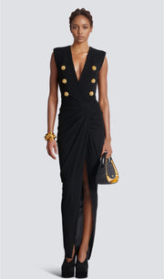 فستان قصير أحمر بدون حمالات مع فيونكة 