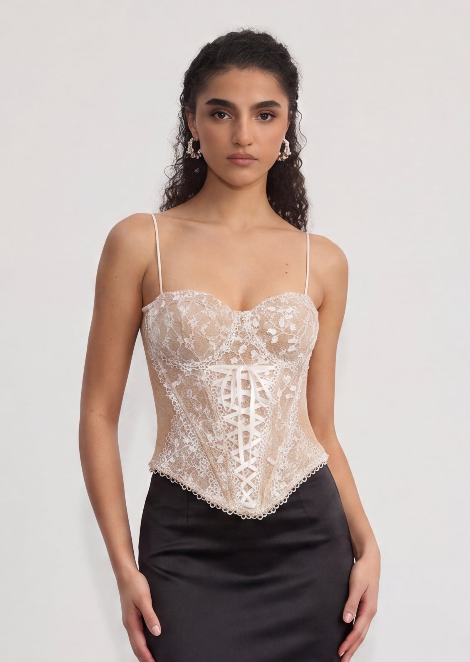 Maura Lace Corsetry Top