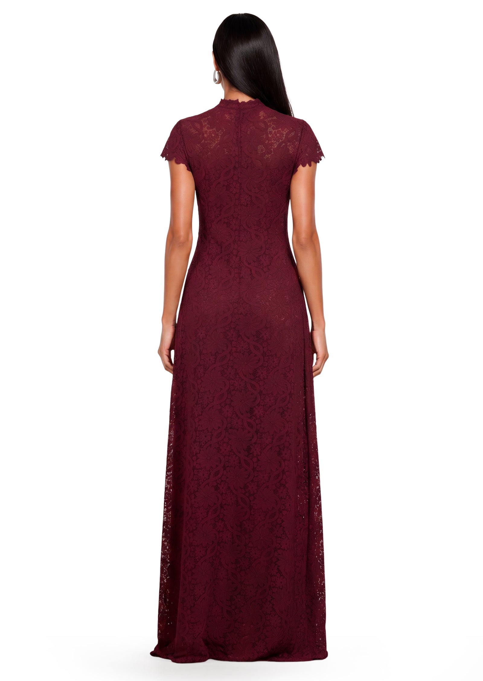 Waiola Long Top & Flared Pants Set In Lace