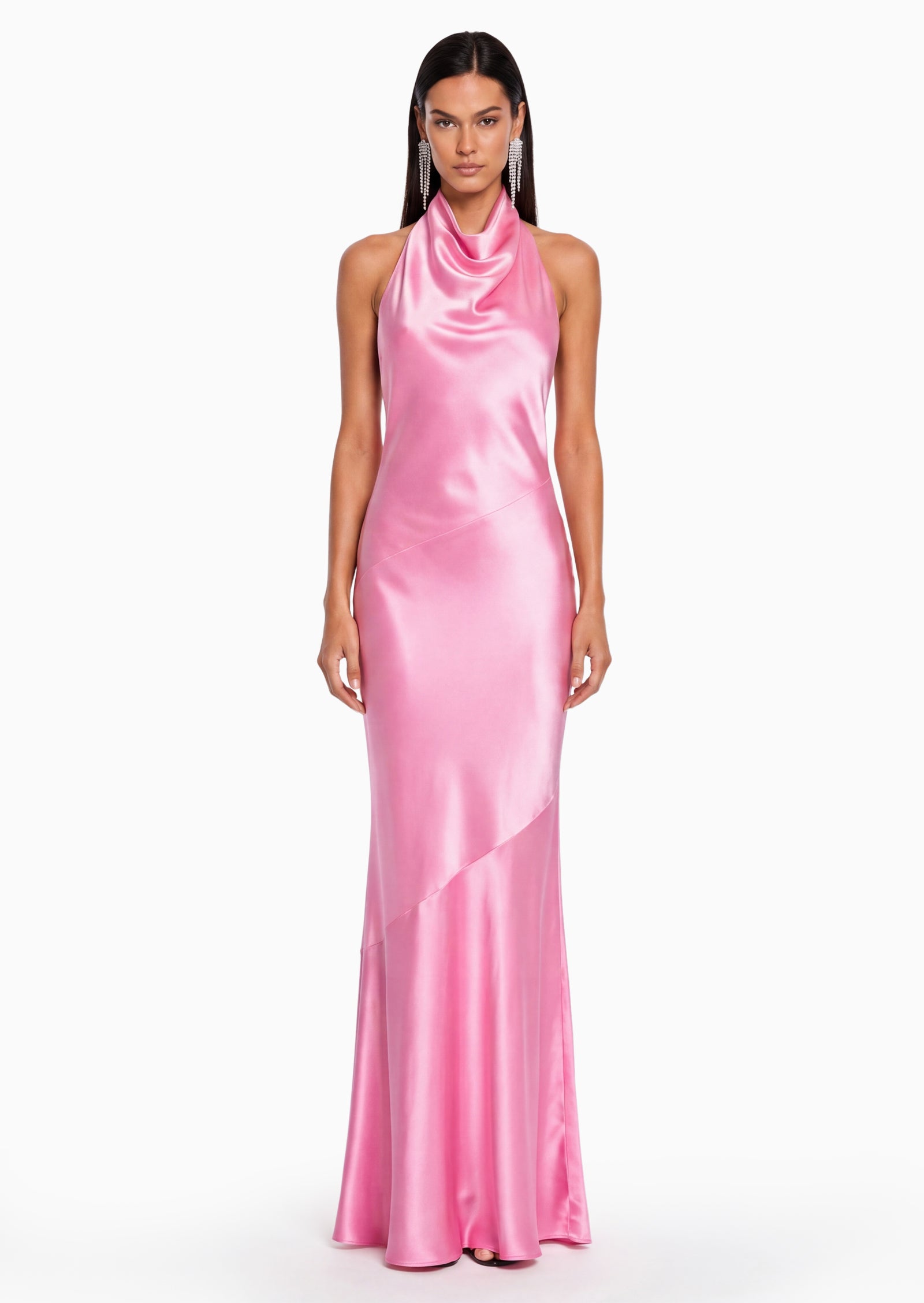 Midikleid in A-Linie mit Blumenmuster und Laternenärmeln