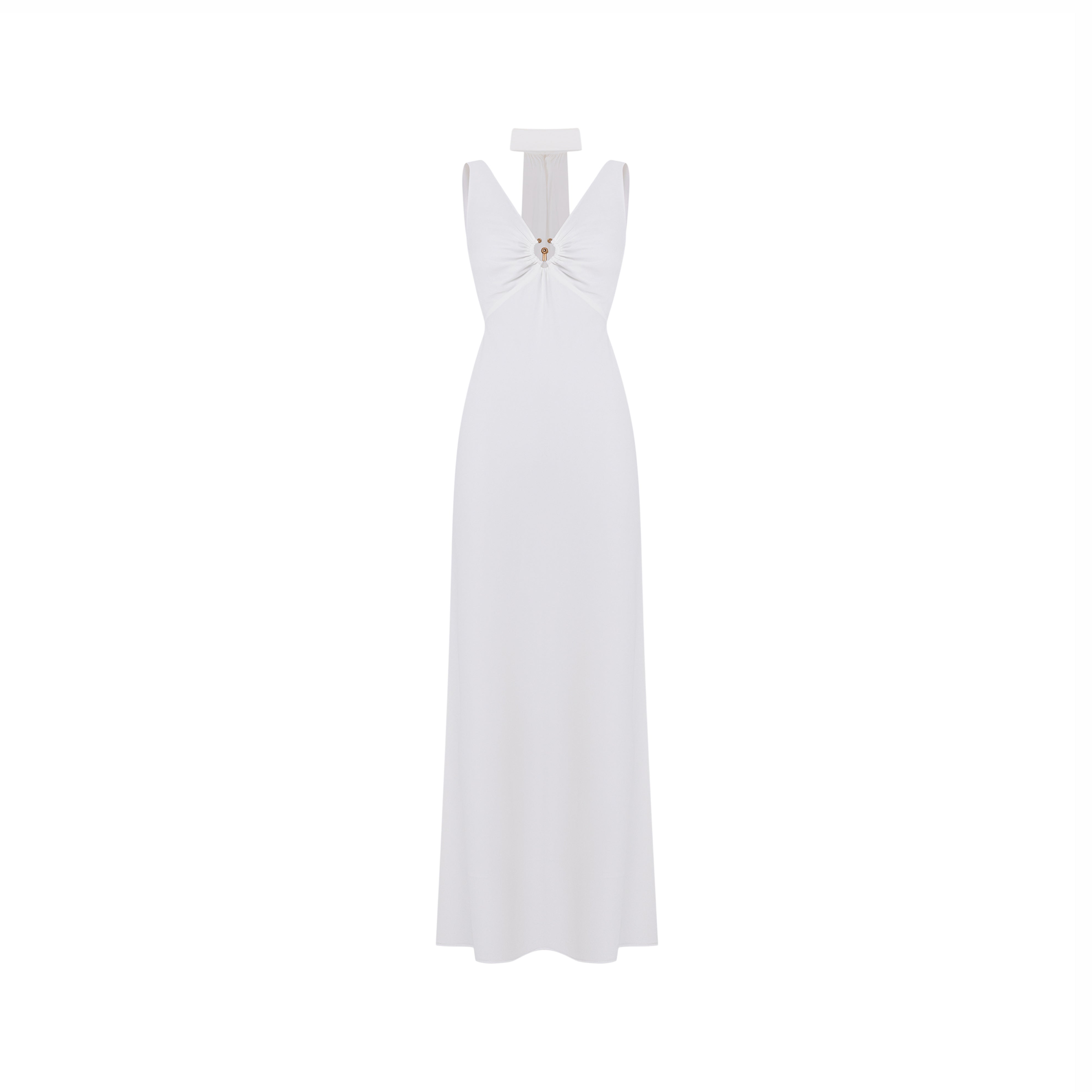 Midikleid in A-Linie mit Blumenmuster und Laternenärmeln