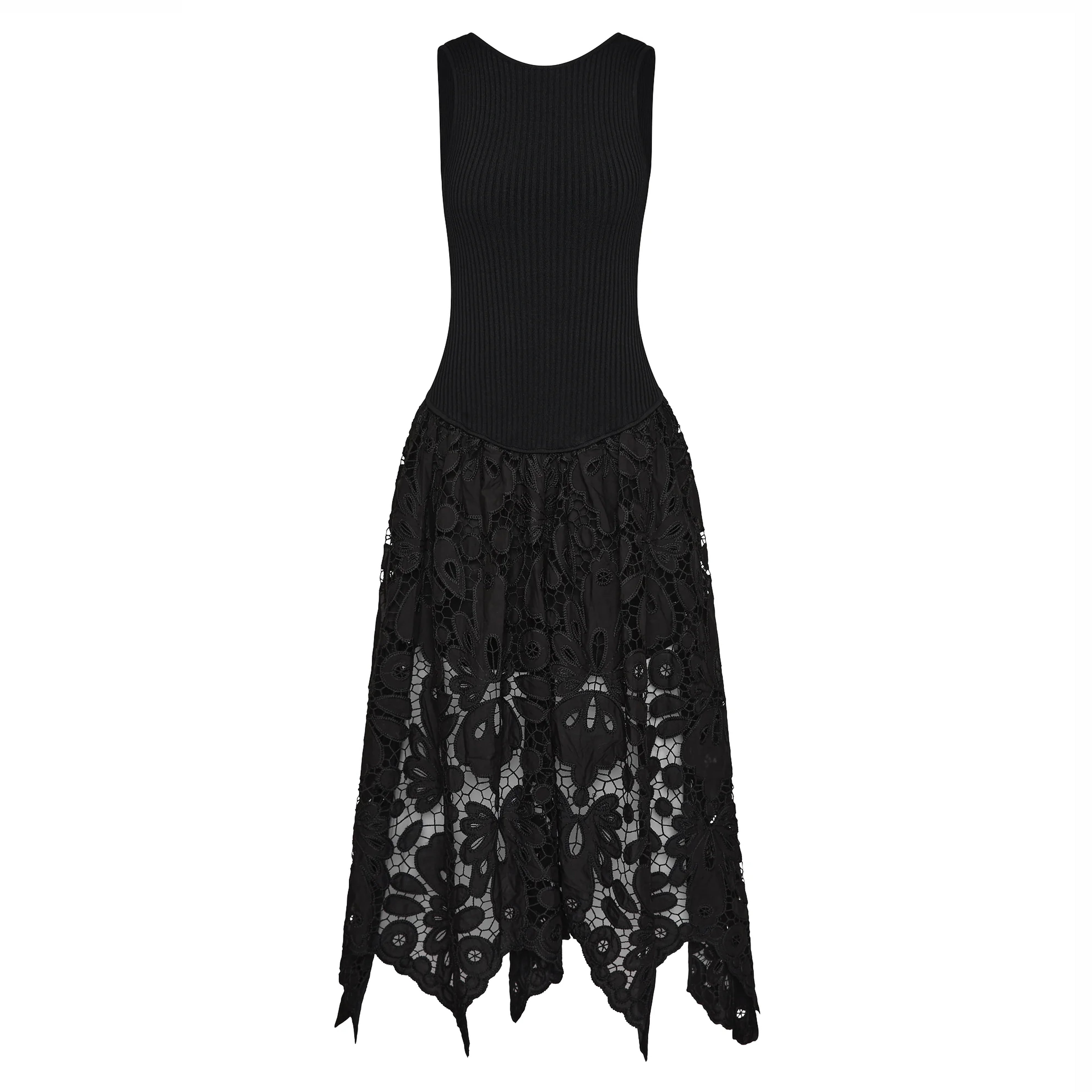 Abetzi Knit Midi Dress In Black