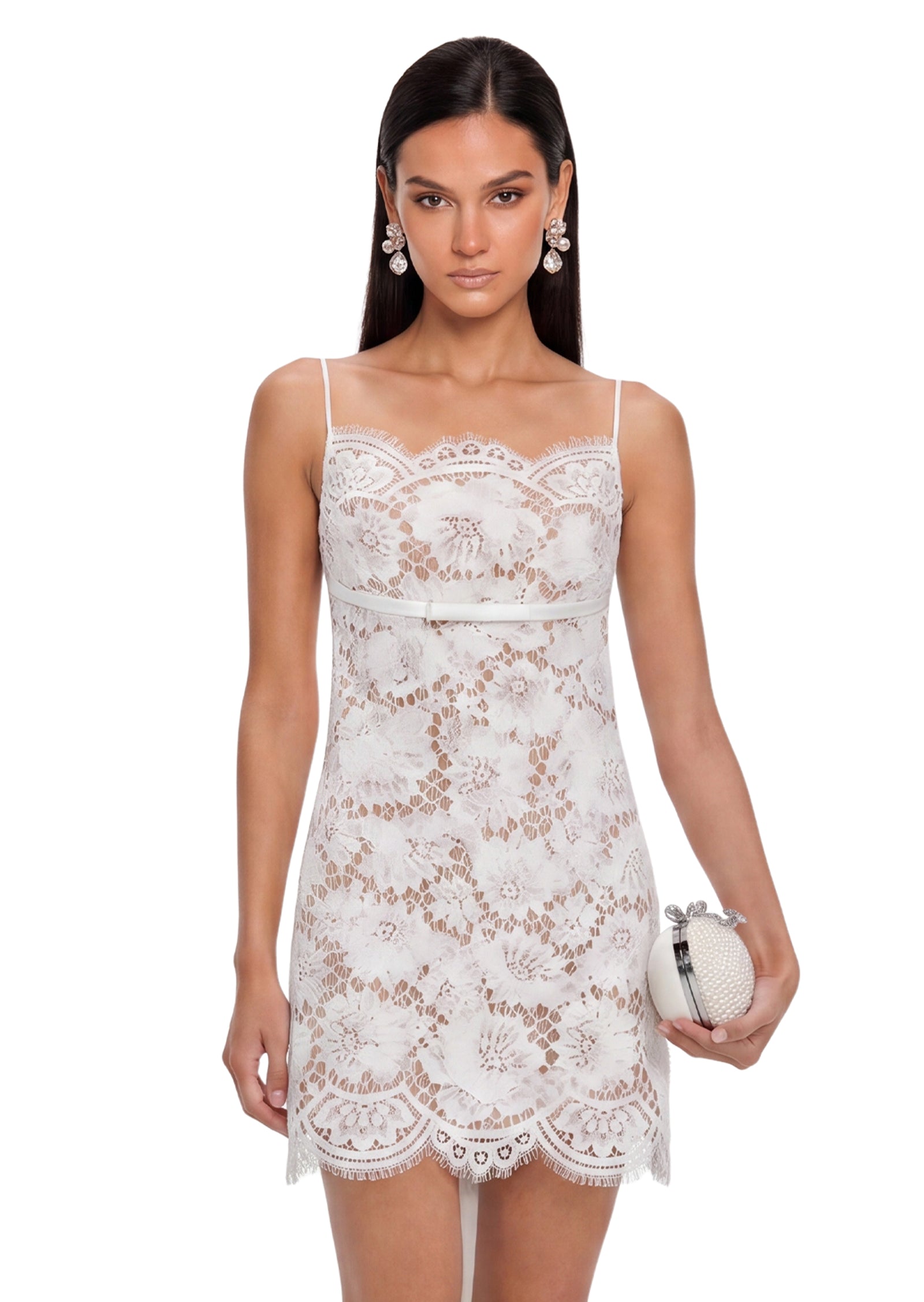 Midikleid in A-Linie mit Blumenmuster und Laternenärmeln