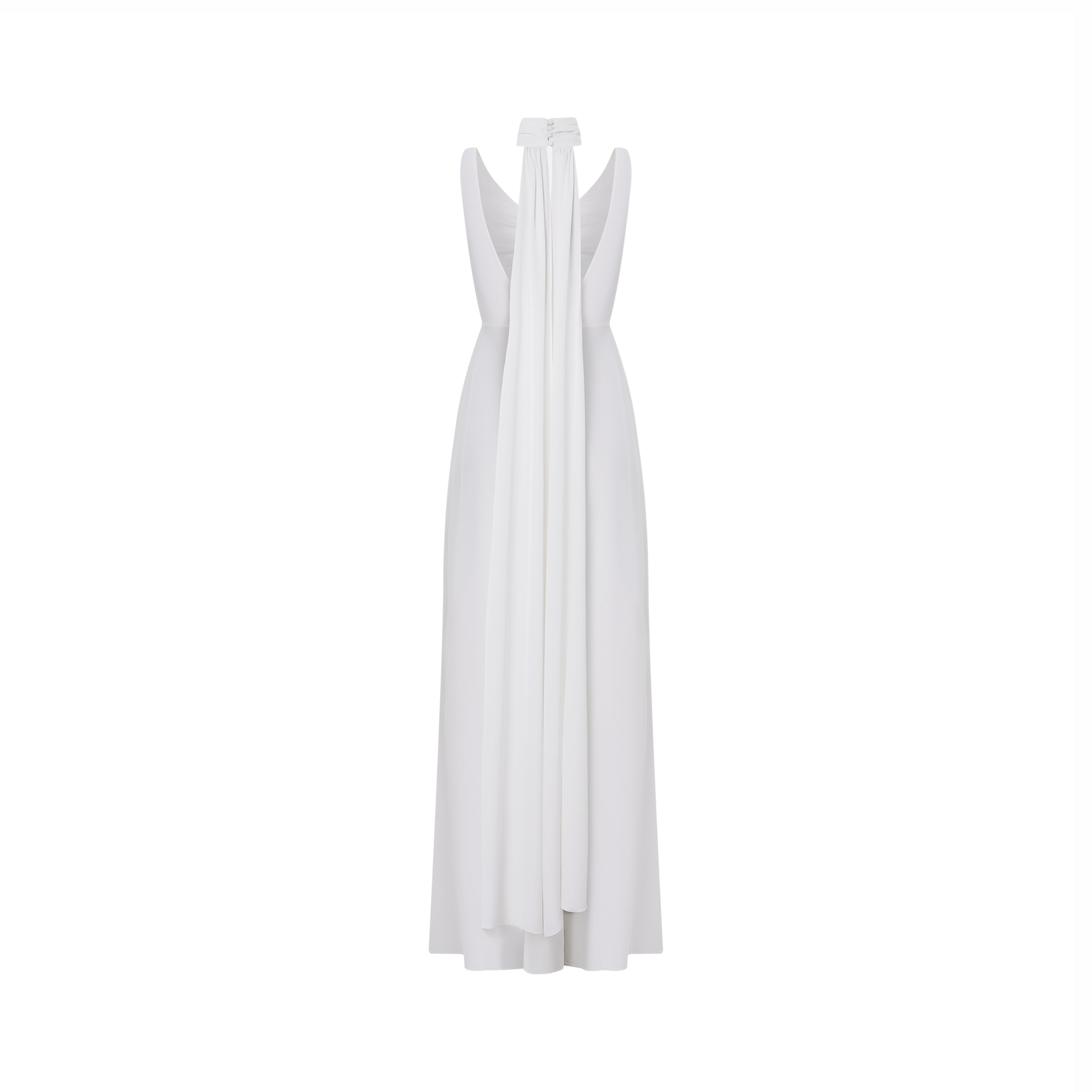 Midikleid in A-Linie mit Blumenmuster und Laternenärmeln