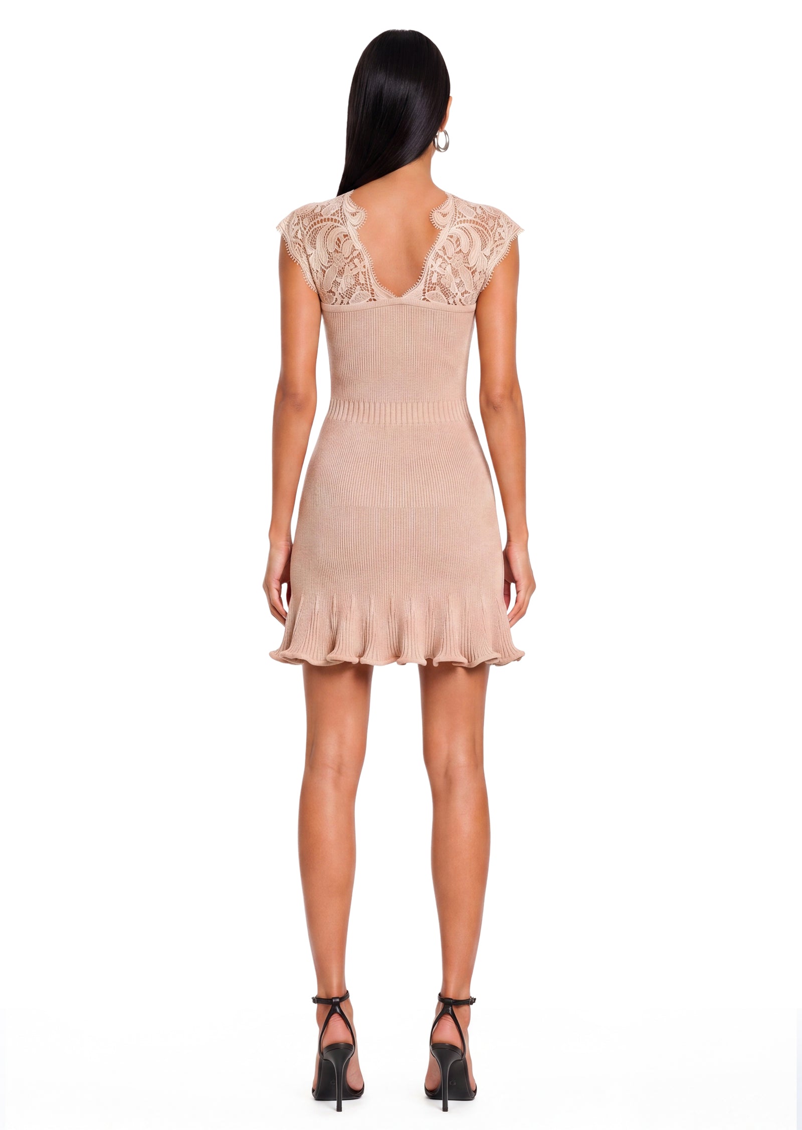 Pamuel Knit Mini Dress In Pink